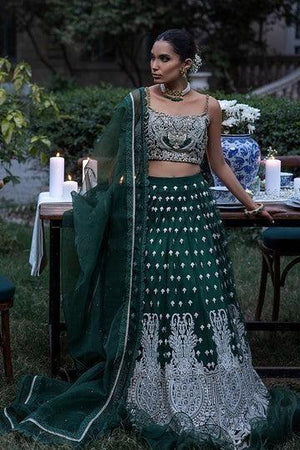 Emerald Enchantress Lehenga