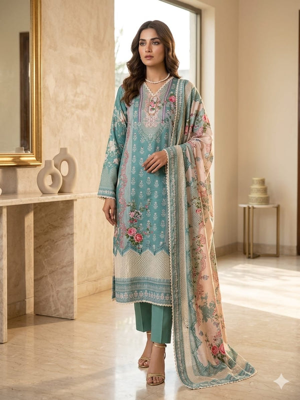 Elegant Muslin Suit