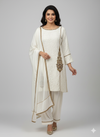 Elegant Off White Suit set