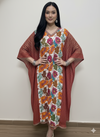 Elegant Red Kaftan Dress