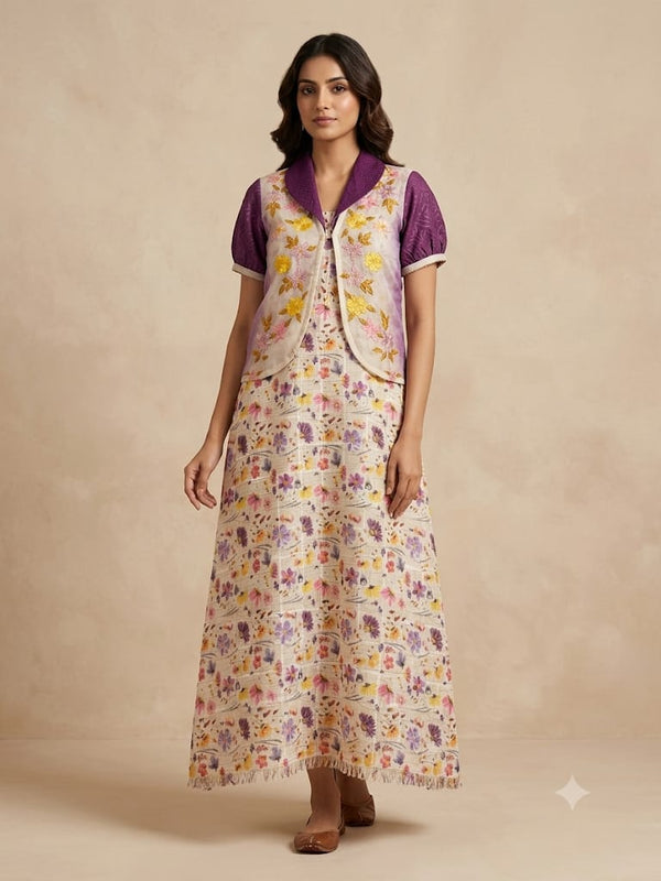 ELEGANT FLORAL FROCK