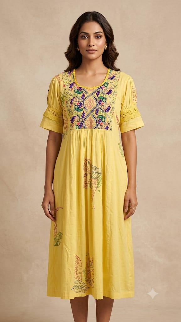 Yellow Cotton Frock