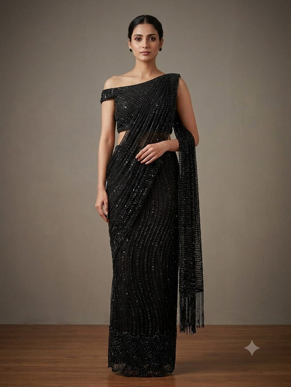 BLACK ELEGANT DRESS