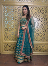 Teal Green Lehanga Set