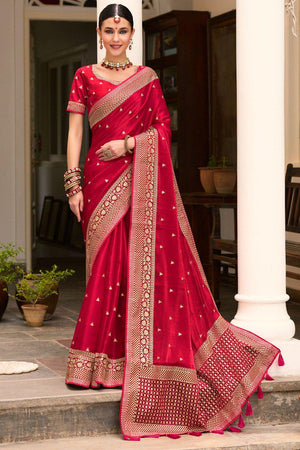 Ruby Radiance Saree