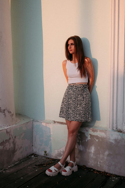 Boho Chic Crop Top & Skirt