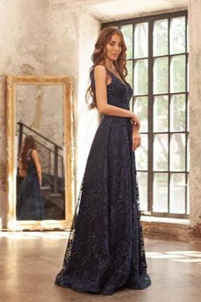 Sapphire Sparkle Gown