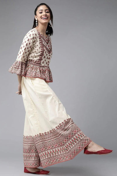 Crop Top and Palazzo Set