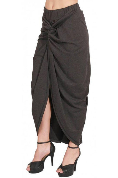 Bohemian Drape Maxi Skirt