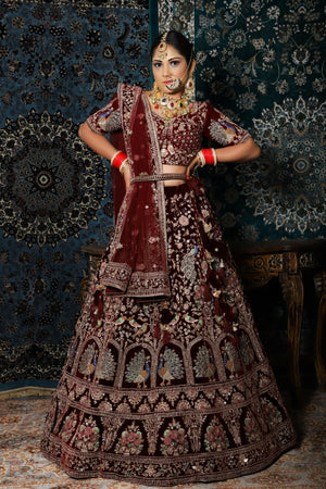 Scarlet Sophistication Lehenga