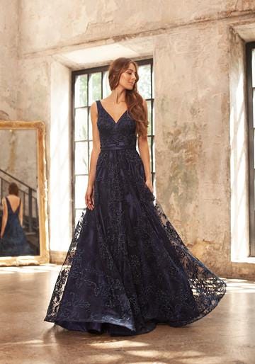 Sapphire Sparkle Gown